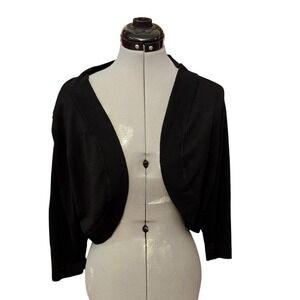 Lane Bryant Black Shrug Bolero‎ Cropped Cardigan Plus Size 18/20 Career
